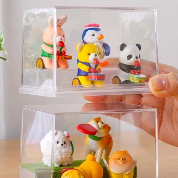 フィギュアケース 積み重ね可能な小型展示ケース