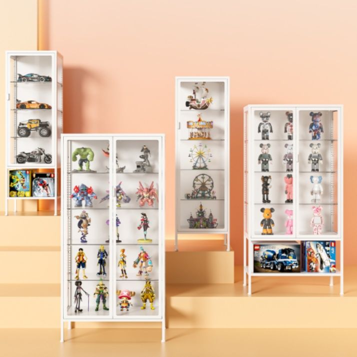 フィギュアケース 多段ガラス扉コレクションケース
