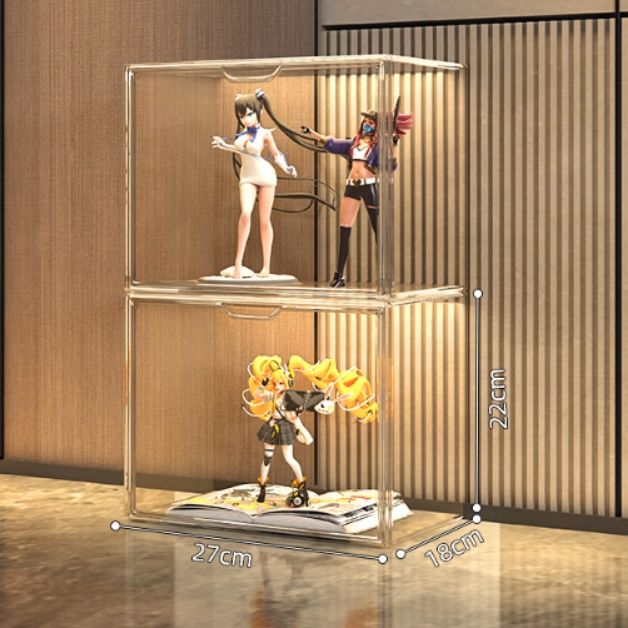 フィギュアケース 透明積み重ねコレクションケース