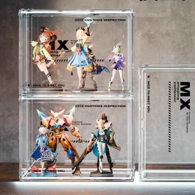 フィギュアケース 積み重ね可能な透明コレクションケース