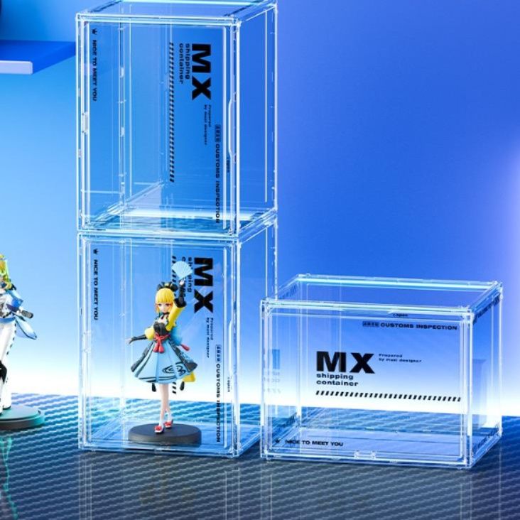 フィギュアケース 積み重ね可能な透明コレクションケース