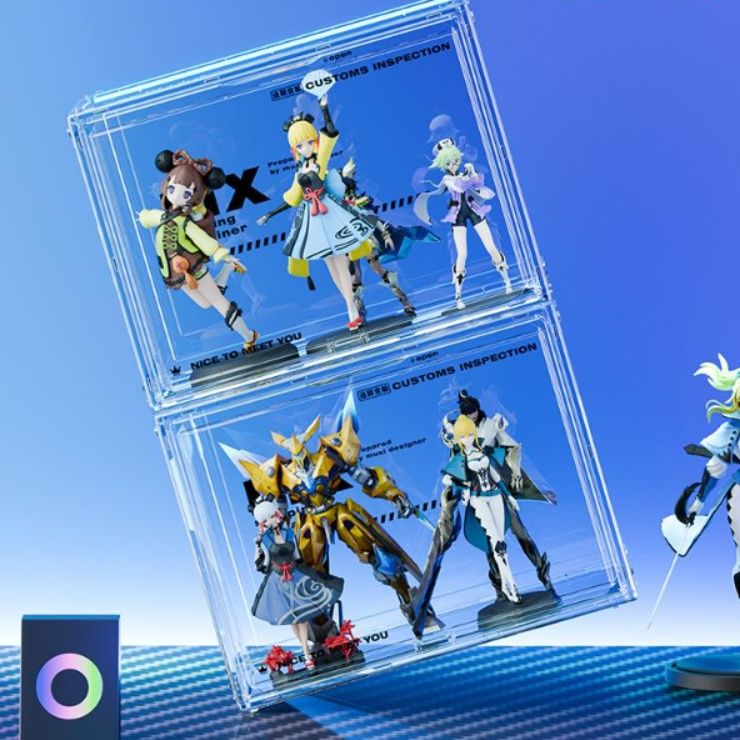 フィギュアケース 積み重ね可能な透明コレクションケース