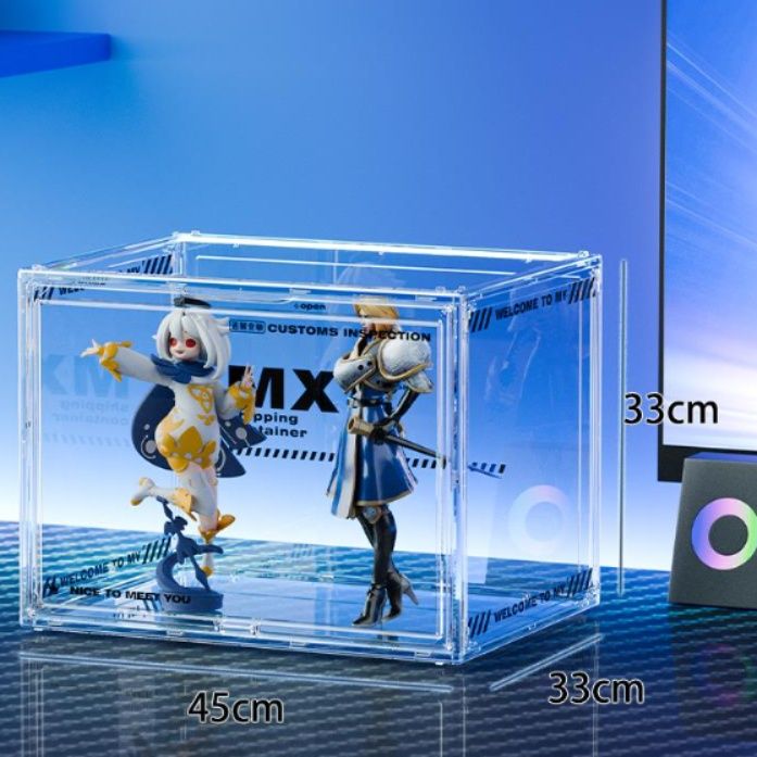 フィギュアケース 積み重ね可能な透明コレクションケース
