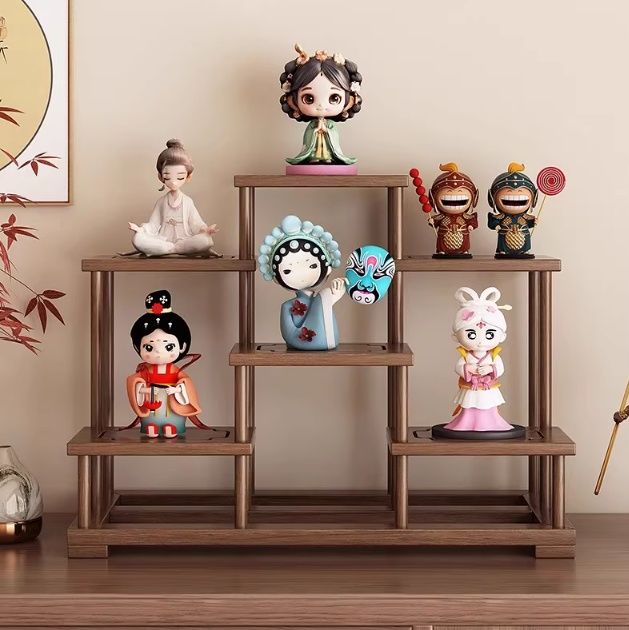 フィギュアケース 丸型和風フィギュアケース