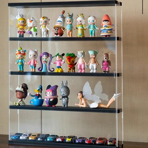 フィギュアケース クリア四段コレクション棚