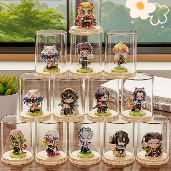 フィギュアケース 円筒透明ミニフィギュアドーム