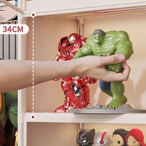 フィギュアケース 四段重ね大容量コレクションケース