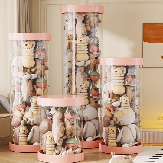 フィギュアケース 円柱型コレクションタワー
