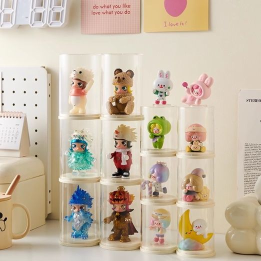 フィギュアケース 円筒型コレクション保護ケース