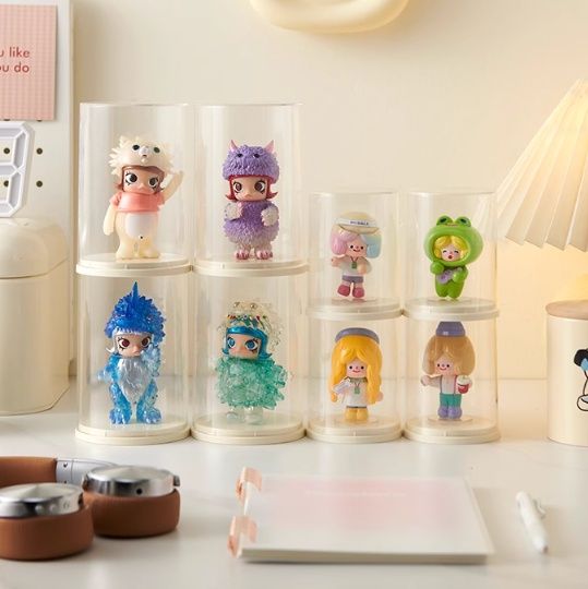 フィギュアケース 円筒型コレクション保護ケース