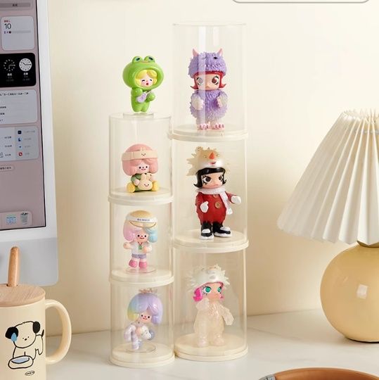 フィギュアケース 円筒型コレクション保護ケース