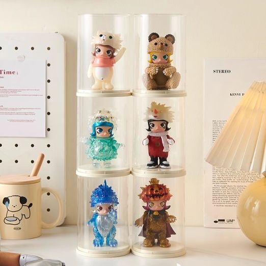 フィギュアケース 円筒型コレクション保護ケース