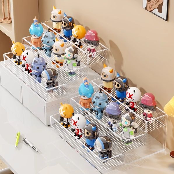 フィギュアケース 透明階段式フィギュア飾り棚