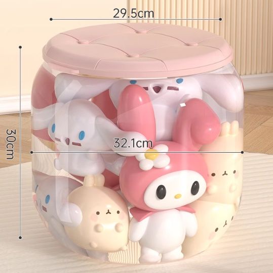 フィギュアケース 円筒型透明コレクションケース