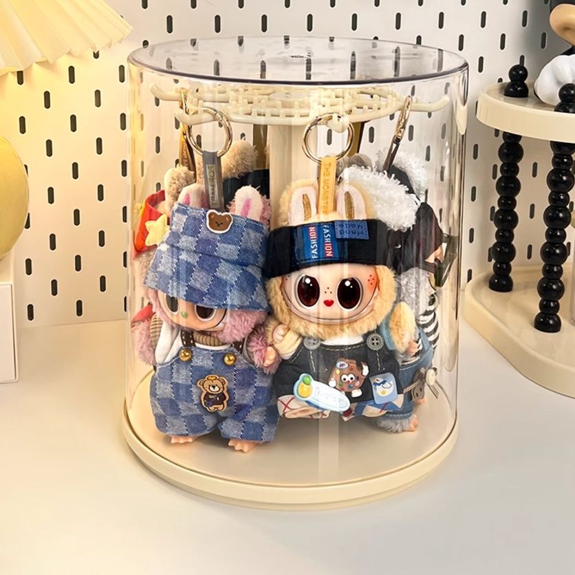 フィギュアケース 円柱型ぬいぐるみ展示ケース