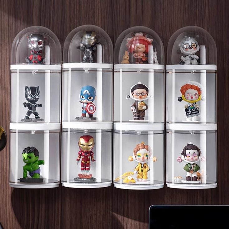 フィギュアケース 積み重ね可能なドーム型コレクションケース
