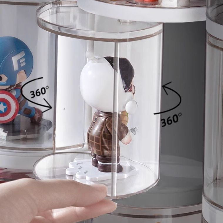 フィギュアケース 積み重ね可能なドーム型コレクションケース