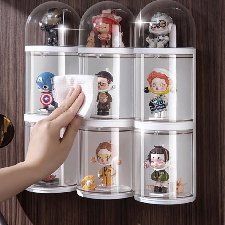 フィギュアケース 積み重ね可能なドーム型コレクションケース