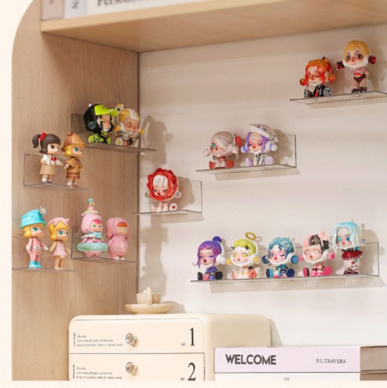 フィギュアケース 壁掛け式コレクション棚 ミニフィギュア用