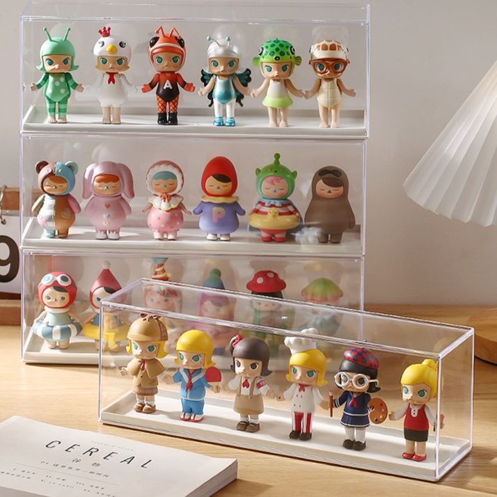 フィギュアケース 積み重ね可能な透明コレクションケース
