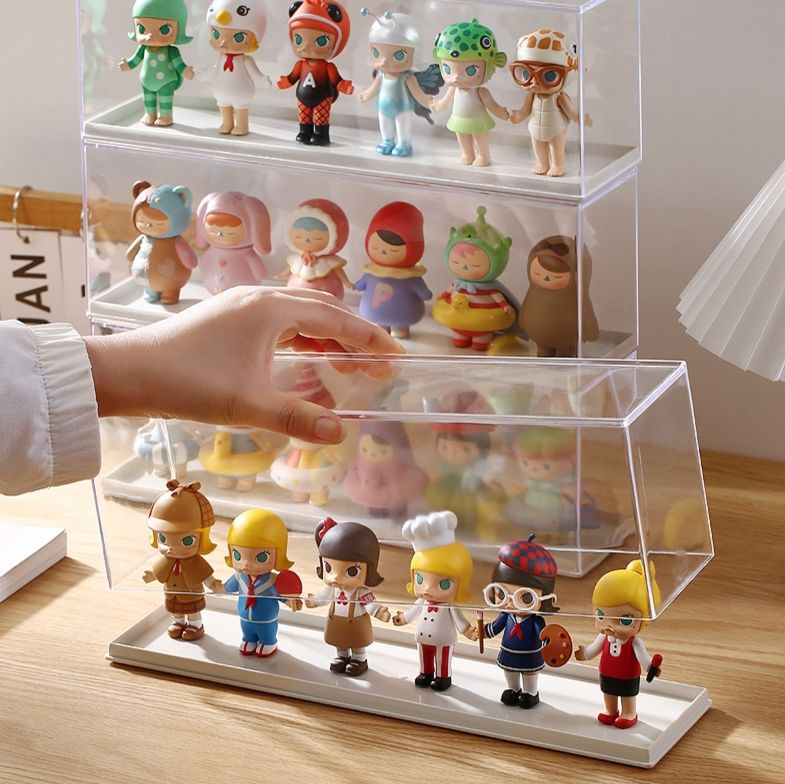 フィギュアケース 積み重ね可能な透明コレクションケース