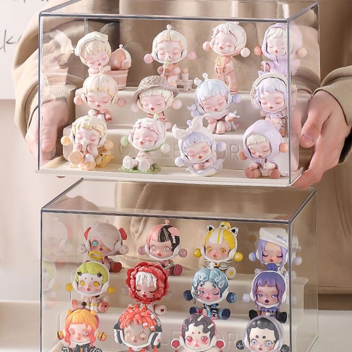 フィギュアケース 積み重ね式透明ミニフィギュアケース