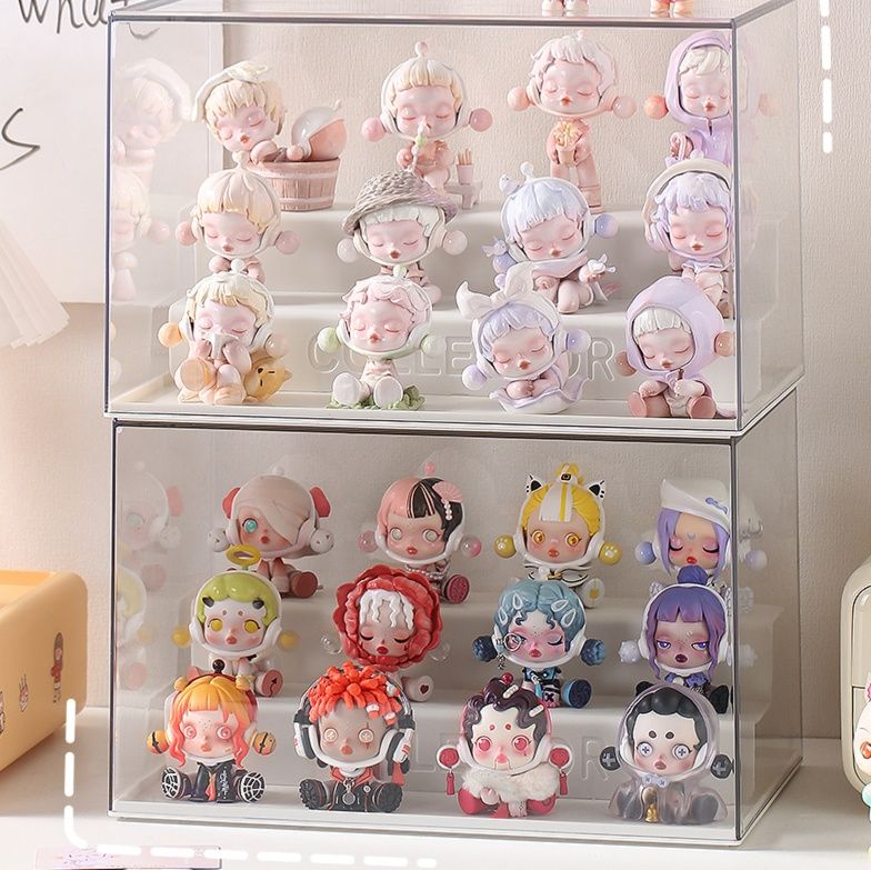フィギュアケース 積み重ね式透明ミニフィギュアケース
