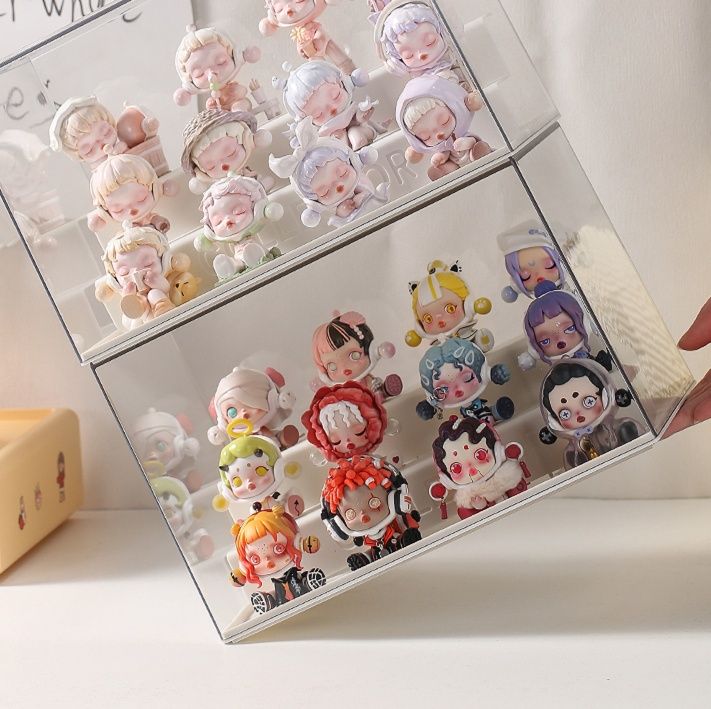 フィギュアケース 積み重ね式透明ミニフィギュアケース