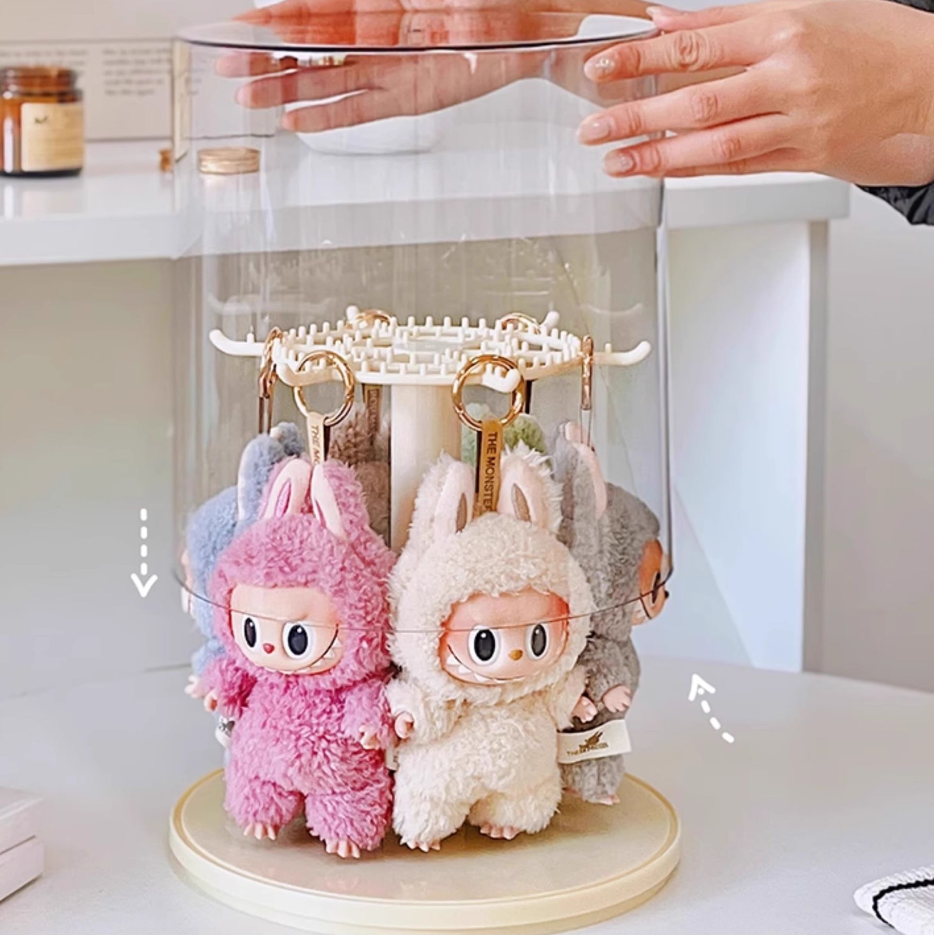 フィギュアケース 回転式マスコット人形ケース