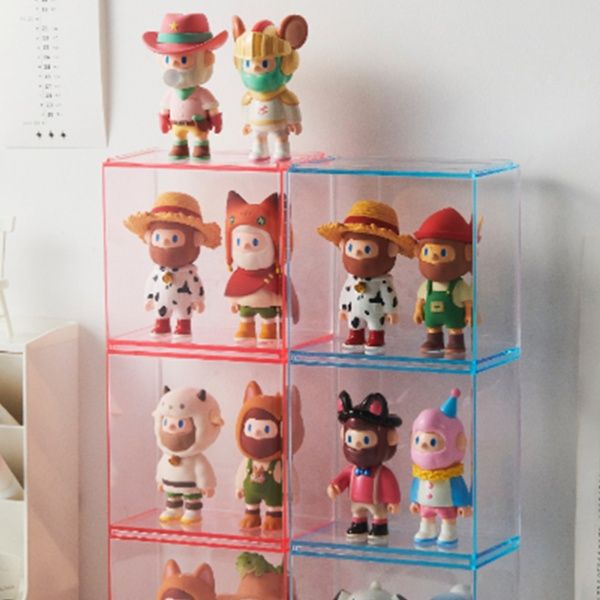 フィギュアケース 積み重ね可能な透明ミニケース