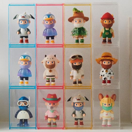 フィギュアケース 積み重ね可能な透明ミニケース