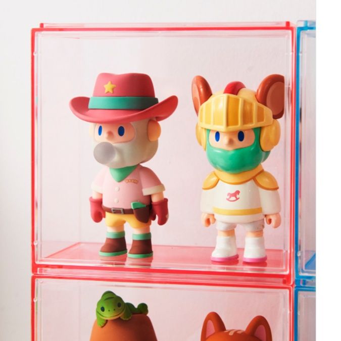 フィギュアケース 積み重ね可能な透明ミニケース