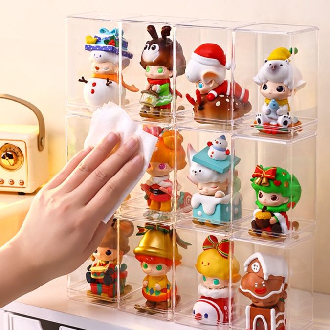 フィギュアケース 超透明ミニフィギュア保護ケース
