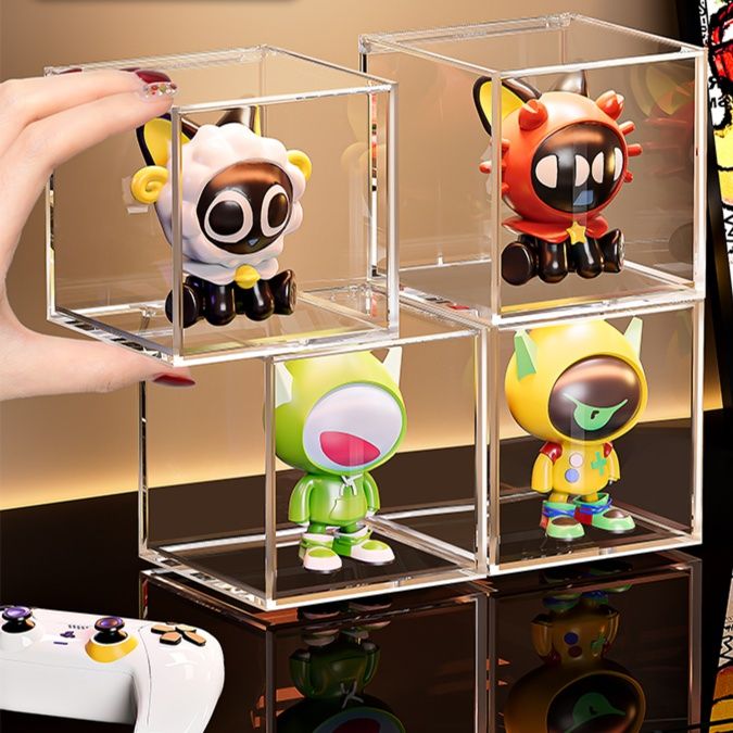 フィギュアケース 透明積み重ね可能フィギュアボックス