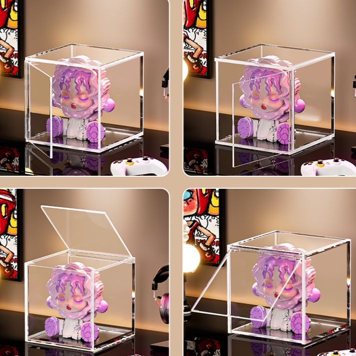 フィギュアケース 透明積み重ね可能フィギュアボックス