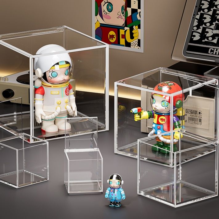 フィギュアケース 透明積み重ね可能フィギュアボックス