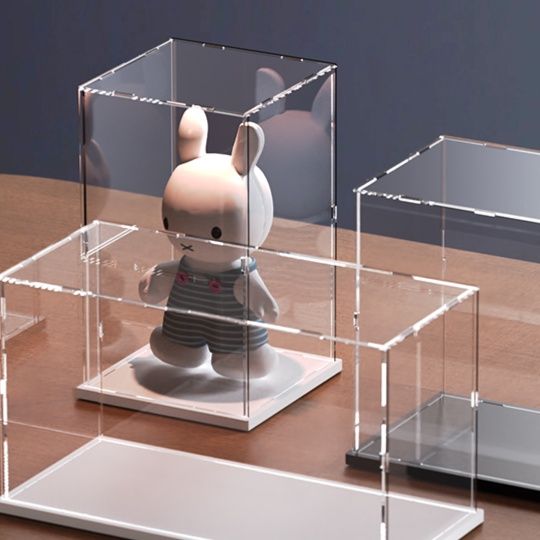 フィギュアケース 透明キューブ型フィギュア展示箱