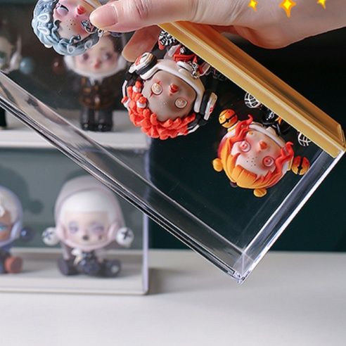 フィギュアケース 透明積み重ね式ミニフィギュア展示棚
