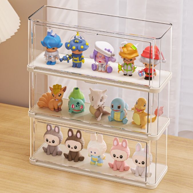 フィギュアケース 三段式取り出し便利フィギュアケース