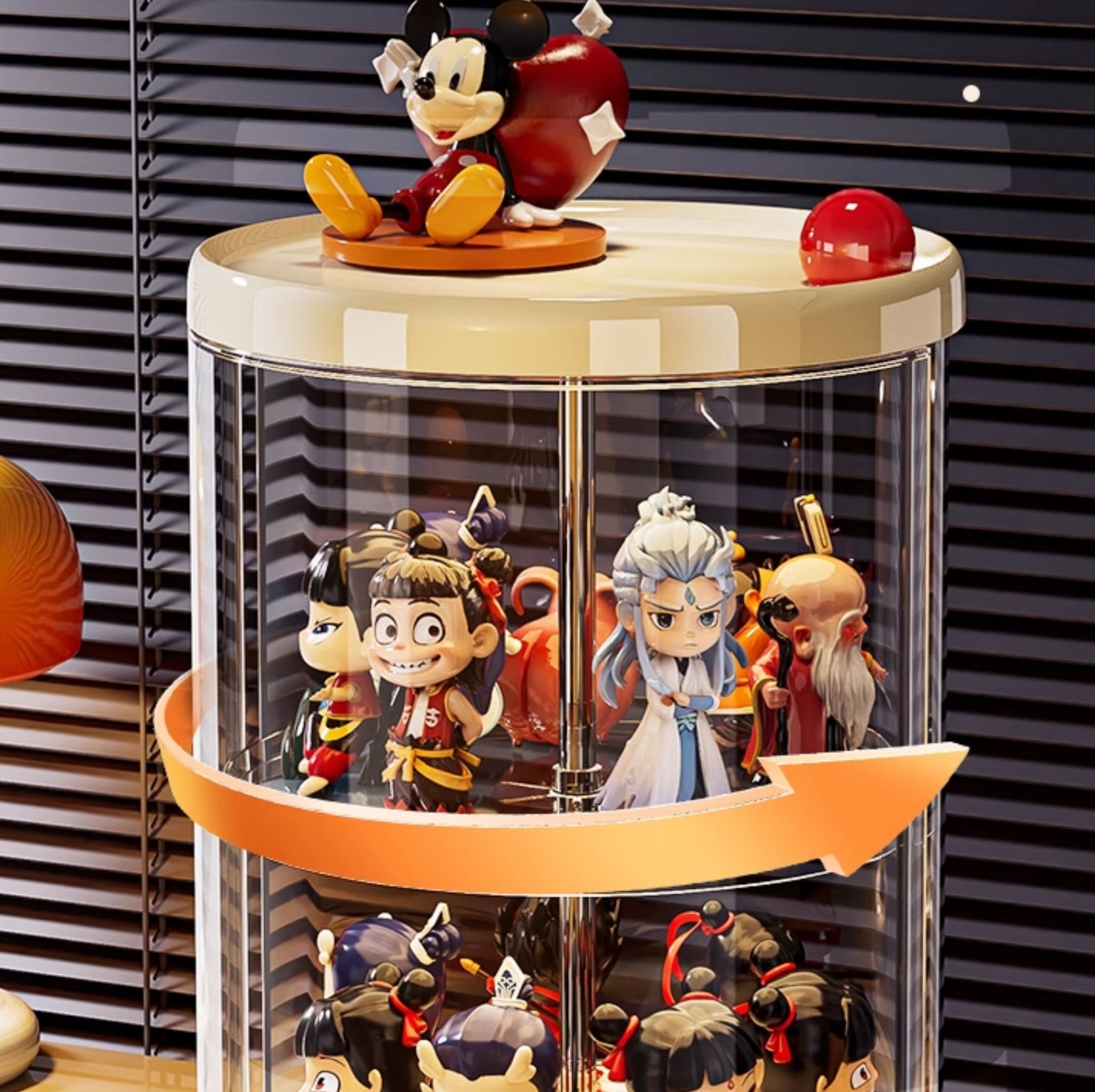 フィギュアケース 回転式コレクションケース
