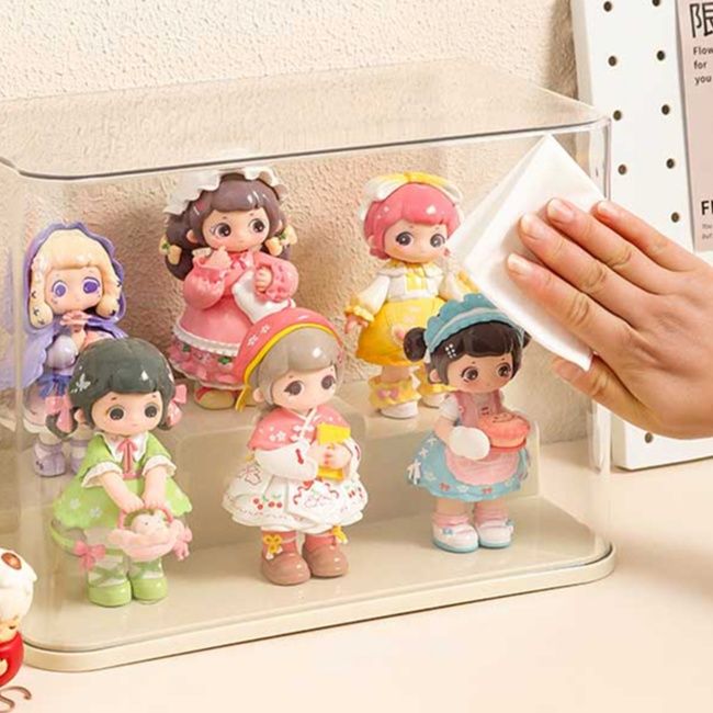 フィギュアケース 積み重ね可能な透明フィギュアケース