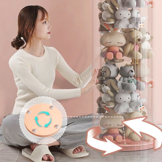 フィギュアケース 円柱型コレクション収納ケース