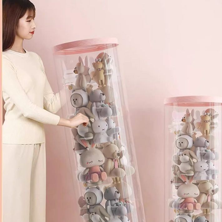 フィギュアケース 円柱型コレクション収納ケース