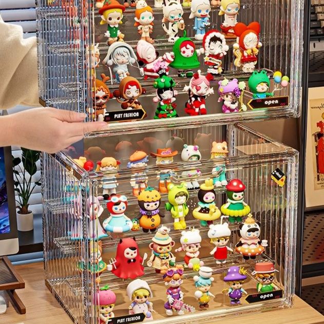 フィギュアケース 積み重ね可能な透明コレクションケース