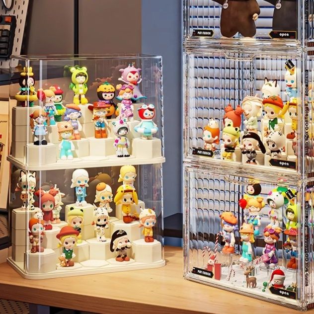 フィギュアケース 積み重ね可能な透明コレクションケース