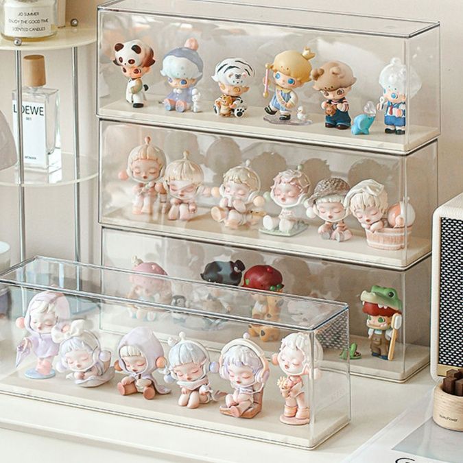 フィギュアケース 積み重ね透明人形保管棚