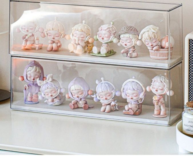 フィギュアケース 積み重ね透明人形保管棚