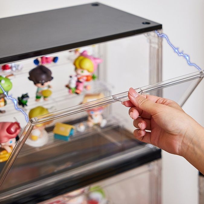 フィギュアケース 積み重ね可能な透明コレクションケース