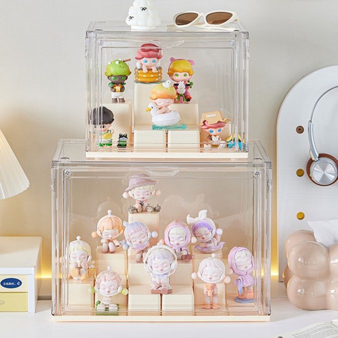 フィギュアケース 積み重ね可能な透明コレクションケース