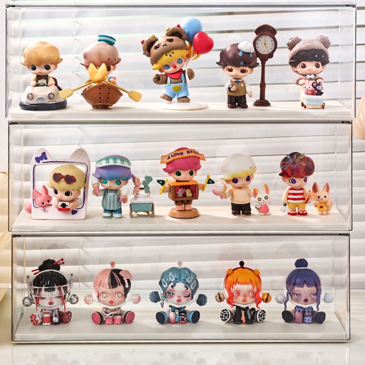 フィギュアケース 横長マルチ収納フィギュアケース